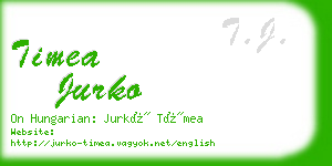 timea jurko business card